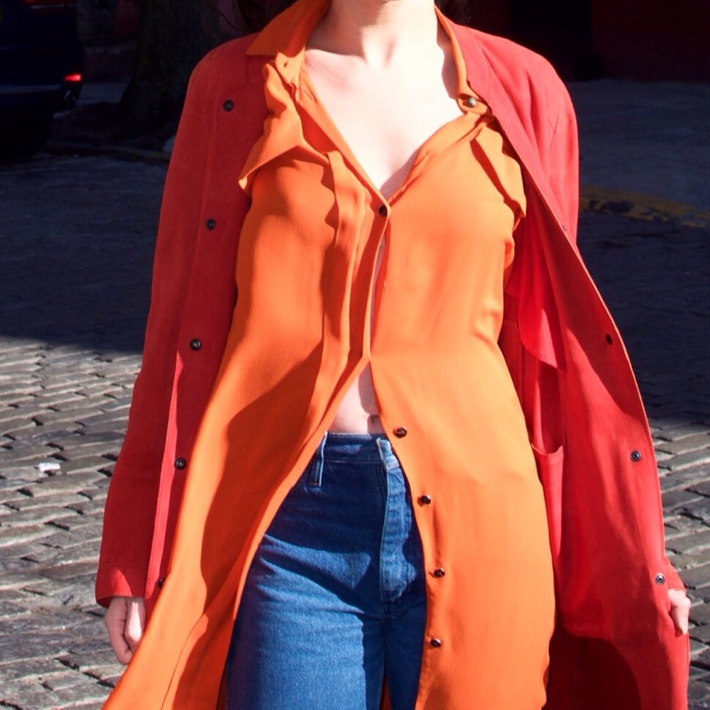 Red suede jacket - Picture 3 of 3